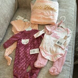 NWT 4 pc Bundle. 3 sets, 1 blanket.